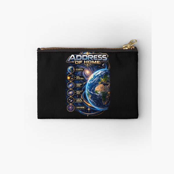 Item preview, Address of Home – Earth’s Cosmic Address Space Design designed and sold by Genius Geek.