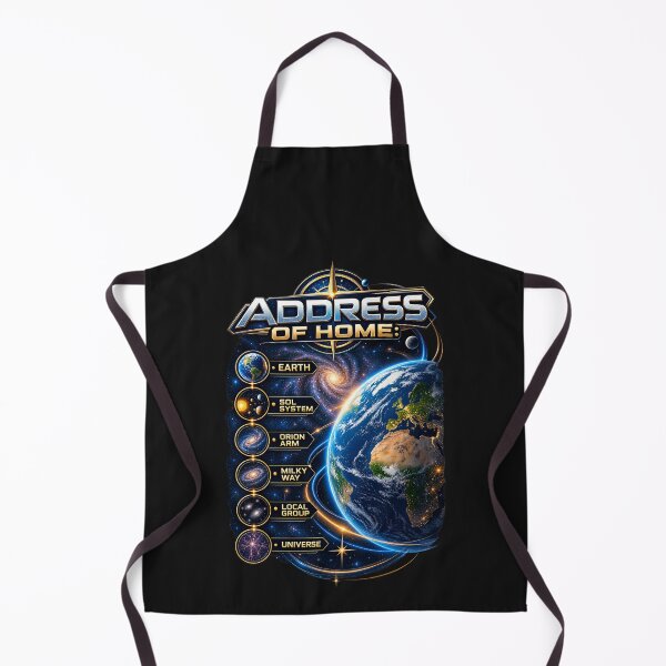 Item preview, Address of Home – Earth’s Cosmic Address Space Design designed and sold by Genius Geek.