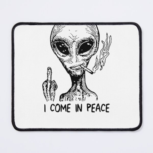 Item preview, I Come In Peace Alien Funny UFO Retro Space Weirdcore T-Shirt designed and sold by blawdi.