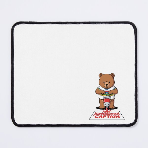 Item preview, Cute Teddy Bear Squeezing Red Paint Kindergarten Captain designed and sold by Rare By Hero.