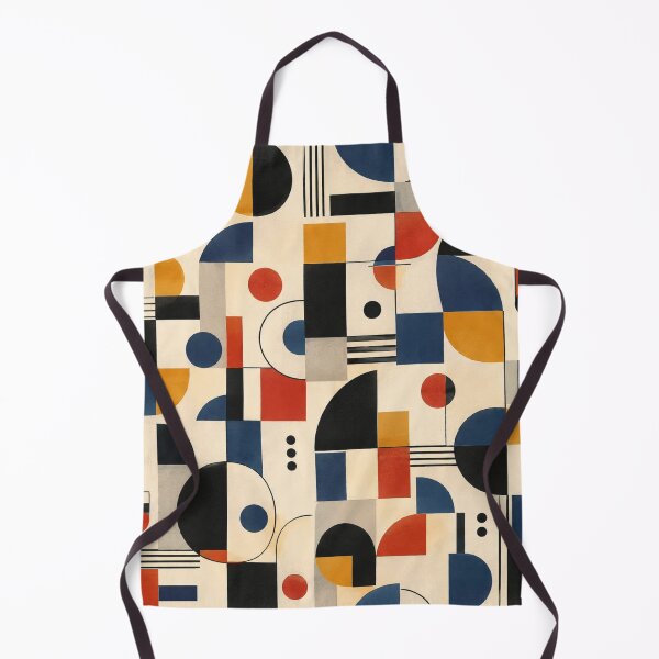 Item preview, Bauhaus Geometric Abstract Pattern Mid Century Modern designed and sold by QCena.