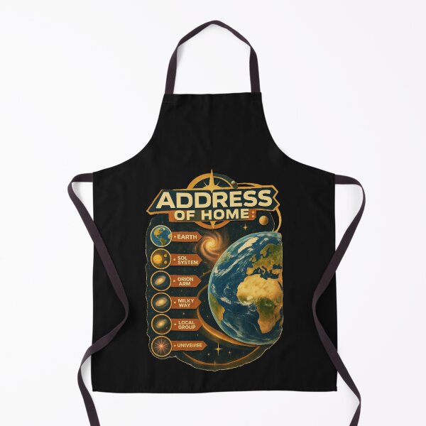 Item preview, Address of Home – Earth’s Cosmic Address Space Design designed and sold by Genius Geek.