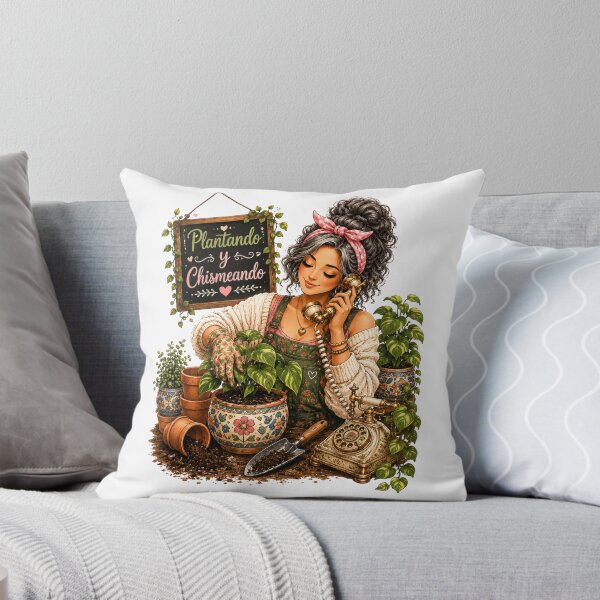 Item preview, Plantando y Chismeando – Funny Latina Plant Mom & Houseplant Lover designed and sold by CottageGardenCo.