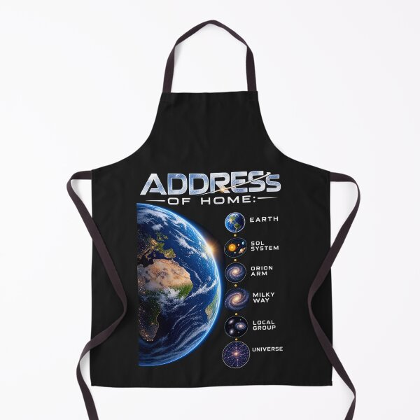 Item preview, Address of Home – Earth’s Cosmic Address Space Design designed and sold by Genius Geek.