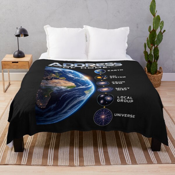 Item preview, Address of Home – Earth’s Cosmic Address Space Design designed and sold by Genius Geek.
