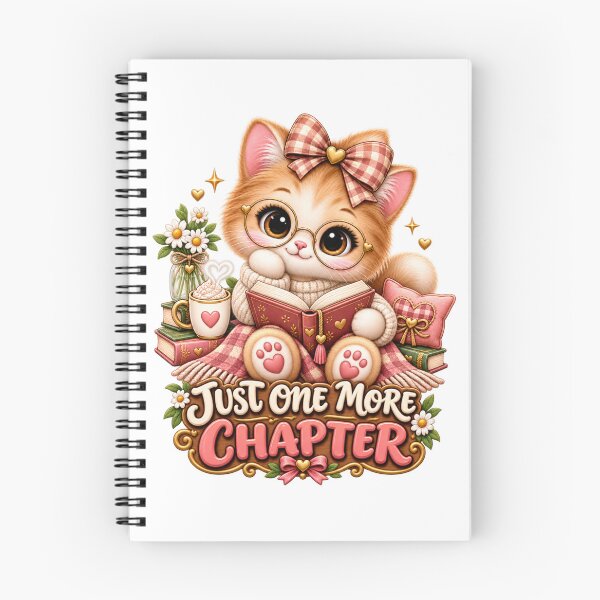 Item preview, Just One More Chapter – Cute Cat Book Lover Cozy Reading Aesthetic designed and sold by HO•Designs.