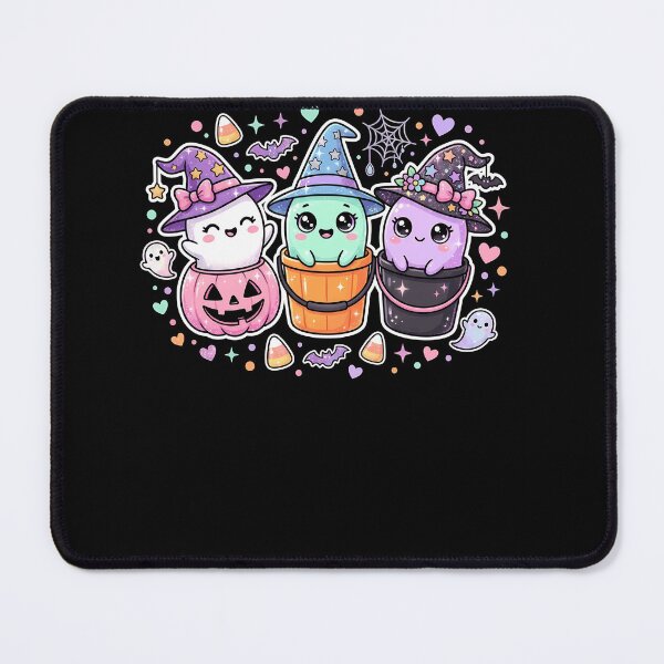 Item preview, Kawaii Pastel Halloween Ghosts Cute Spooky Witch Chibi Sticker Art designed and sold by ArcaneArtistry.