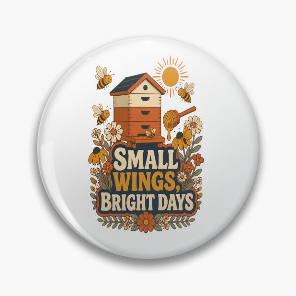 Item preview, Small Wings Bright Days Beekeeping Art designed and sold by CheerfulNest.