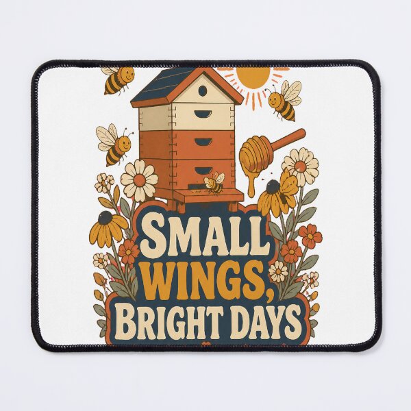 Item preview, Small Wings Bright Days Beekeeping Art designed and sold by CheerfulNest.