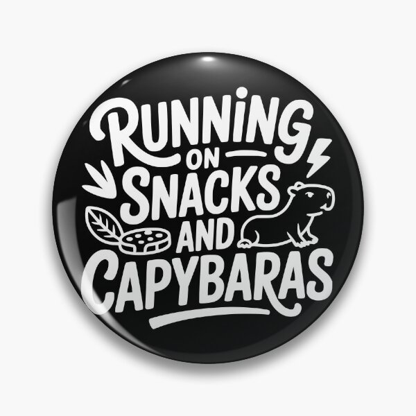 Item preview, Running on Snacks and Capybaras designed and sold by theartfulaspie.