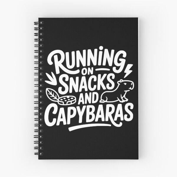 Item preview, Running on Snacks and Capybaras designed and sold by theartfulaspie.