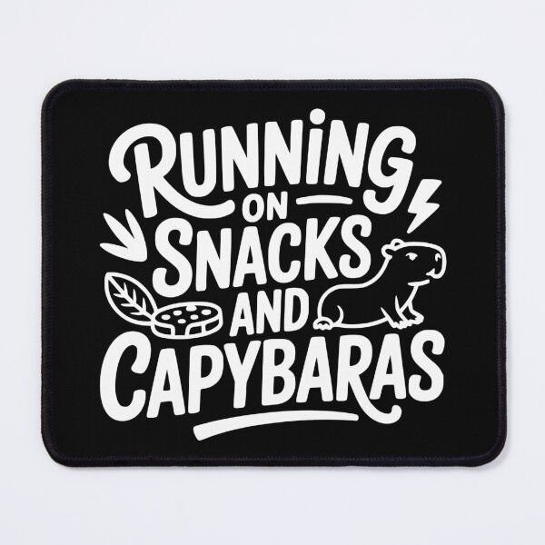 Item preview, Running on Snacks and Capybaras designed and sold by theartfulaspie.
