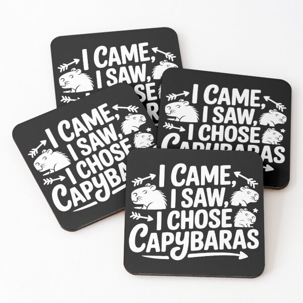 Item preview, I Came I Saw I Chose Capybaras designed and sold by theartfulaspie.