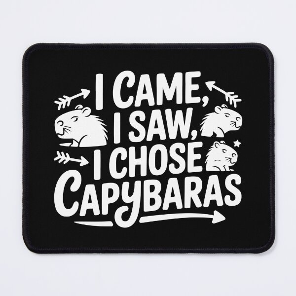 Item preview, I Came I Saw I Chose Capybaras designed and sold by theartfulaspie.