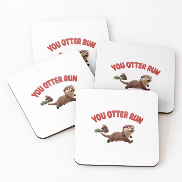 Item preview, You Otter Run — Funny Otter Chase T-Shirt | Canadian Wildlife Pun Tee designed and sold by Canadian Spirit.