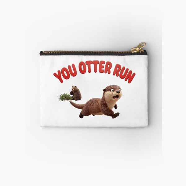 Item preview, You Otter Run — Funny Otter Chase T-Shirt | Canadian Wildlife Pun Tee designed and sold by Canadian Spirit.