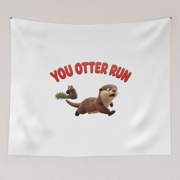 Item preview, You Otter Run — Funny Otter Chase T-Shirt | Canadian Wildlife Pun Tee designed and sold by Canadian Spirit.