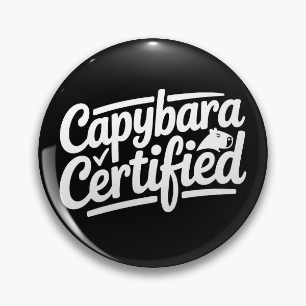 Item preview, Capybara Certified designed and sold by theartfulaspie.