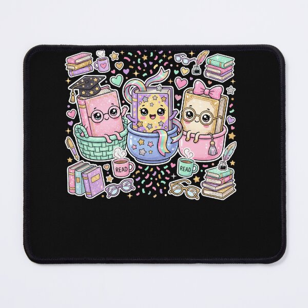 Item preview, Cute Kawaii Books and Coffee Sticker Pack Pastel Bookworm Aesthetic designed and sold by ArcaneArtistry.