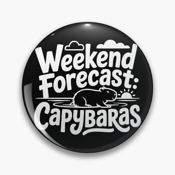 Item preview, Weekend Forecast Capybaras designed and sold by theartfulaspie.
