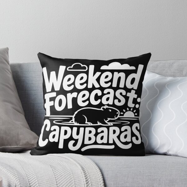 Item preview, Weekend Forecast Capybaras designed and sold by theartfulaspie.