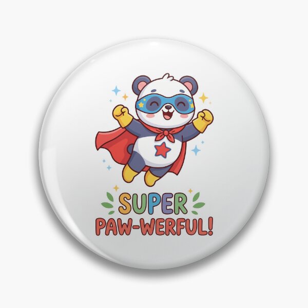 Item preview, Super Paw-Werful Panda Hero Cute Flying Superhero designed and sold by Amir Faysal.