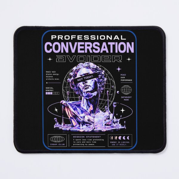 Item preview, Professional Conversation Avoider designed and sold by StockAnime.