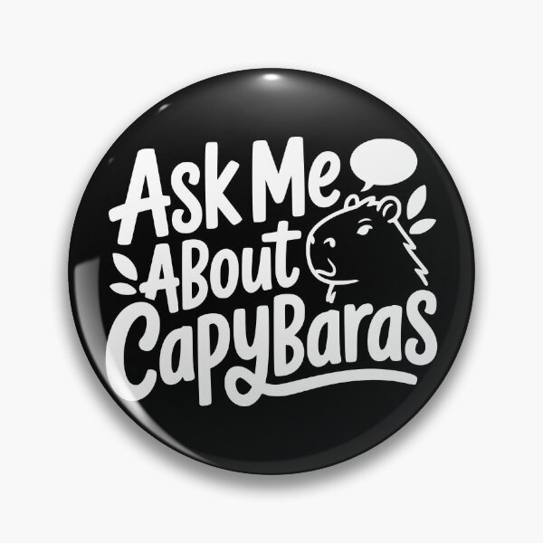 Item preview, Ask Me About Capybaras designed and sold by theartfulaspie.