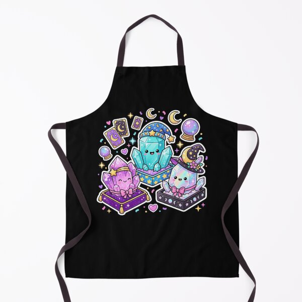 Item preview, Cute Kawaii Magical Crystals Pastel Goth Witchy Sticker Art designed and sold by ArcaneArtistry.