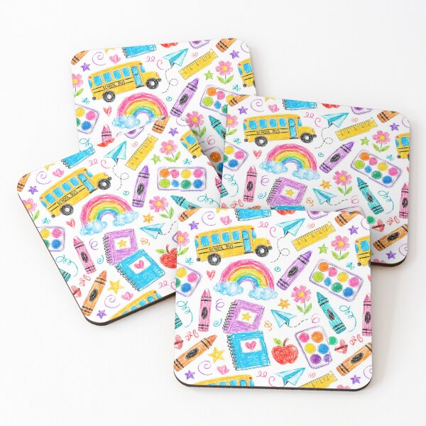 Item preview, ​Back To School Crayon Doodle Pattern designed and sold by crystalar95.