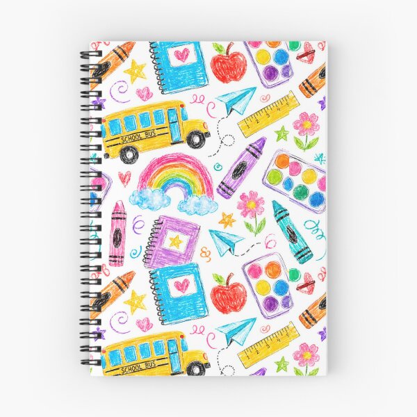 Item preview, ​Back To School Crayon Doodle Pattern designed and sold by crystalar95.