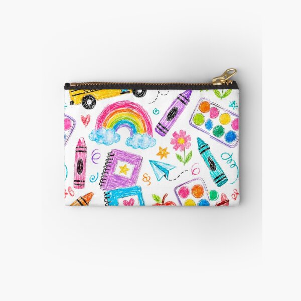 Item preview, ​Back To School Crayon Doodle Pattern designed and sold by crystalar95.