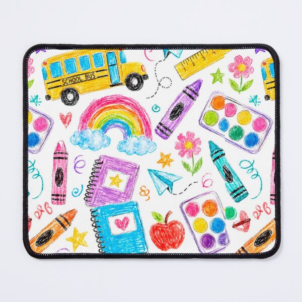 Item preview, ​Back To School Crayon Doodle Pattern designed and sold by crystalar95.