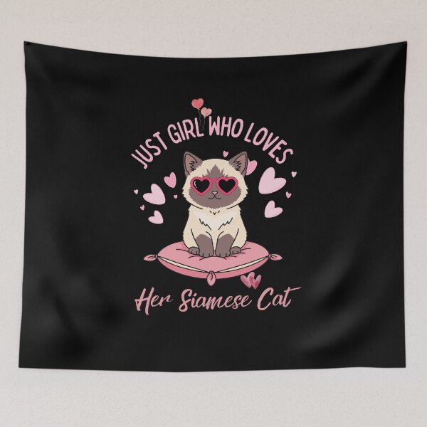 Item preview, Just A Girl Who Loves Her Siamese Cat Heart Sunglasses Cute Pink Hearts designed and sold by Fateh-Kro ⭐⭐⭐⭐⭐.