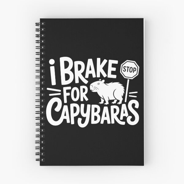 Item preview, I Brake for Capybaras designed and sold by theartfulaspie.