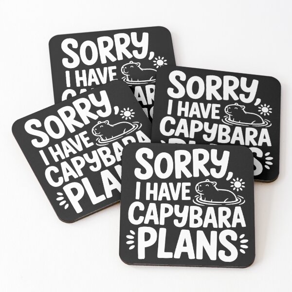 Item preview, Sorry I Have Capybara Plans designed and sold by theartfulaspie.