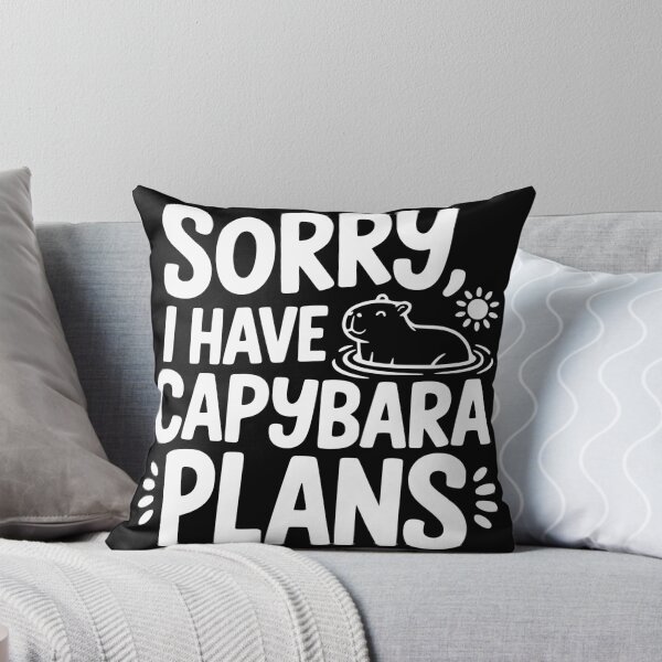 Item preview, Sorry I Have Capybara Plans designed and sold by theartfulaspie.
