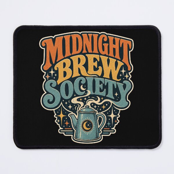 Item preview, Celestial Coffee Pot - Retro Midnight Brew Society designed and sold by Graphic Vibe Designs.