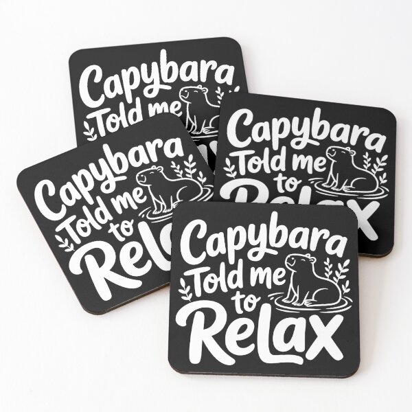 Item preview, Capybara Told Me to Relax designed and sold by theartfulaspie.