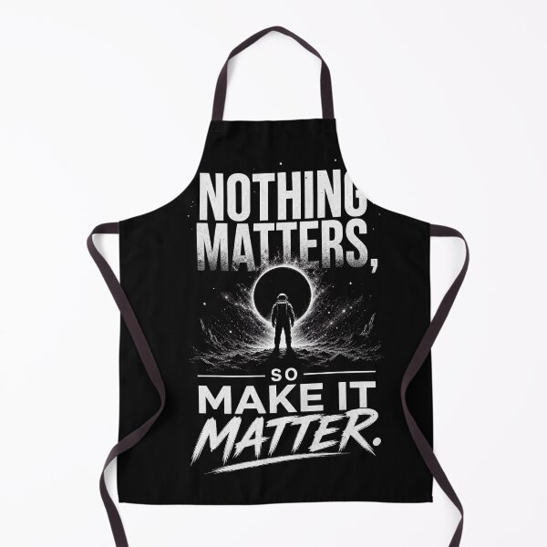 Item preview, Nothing Matters So Make It Matter – Optimistic Nihilism Quote – Cosmic Space Typography Art designed and sold by bobscraze.