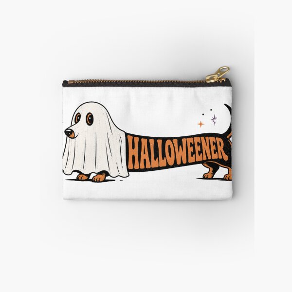 Item preview, Halloweener Cute Sausage Dog Ghost Halloween Retro designed and sold by BearLoveDesign.