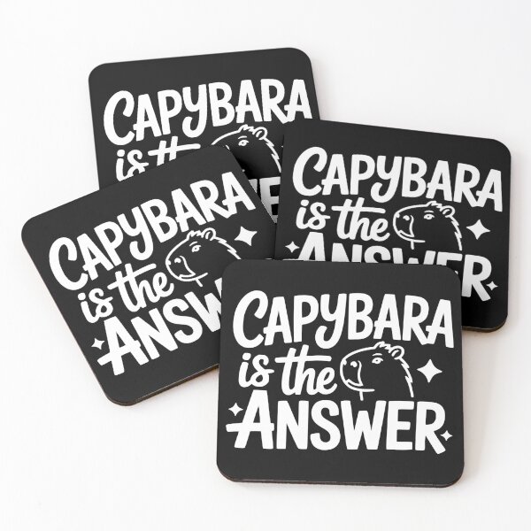 Item preview, Capybara Is the Answer designed and sold by theartfulaspie.