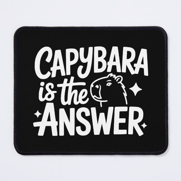 Item preview, Capybara Is the Answer designed and sold by theartfulaspie.