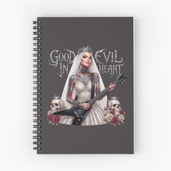 Item preview, Brutal Guitar Bride Skull Tattoo designed and sold by Voodoo Store Paranormal Collections.