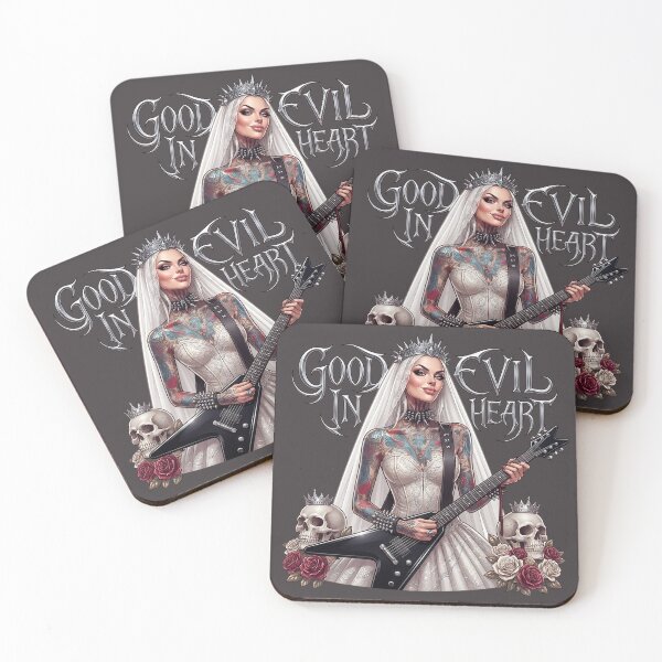 Item preview, Brutal Guitar Bride Skull Tattoo designed and sold by Voodoo Store Paranormal Collections.