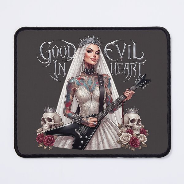 Item preview, Brutal Guitar Bride Skull Tattoo designed and sold by Voodoo Store Paranormal Collections.