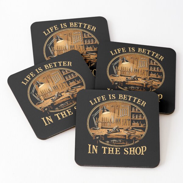 Item preview, Life Is Better In The Shop Vintage Woodworking designed and sold by Hedoraxe.