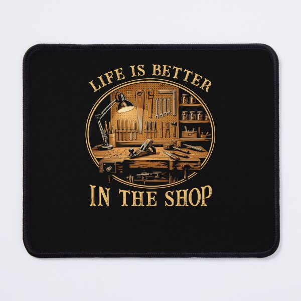 Item preview, Life Is Better In The Shop Vintage Woodworking designed and sold by Hedoraxe.