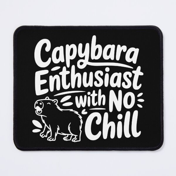 Item preview, Capybara Enthusiast With No Chill designed and sold by theartfulaspie.