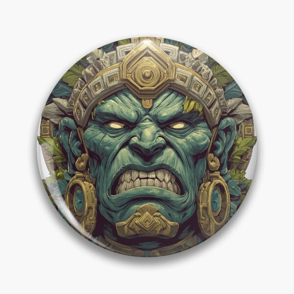 Item preview, Mayan warrior illustration designed and sold by robyeyedropy.